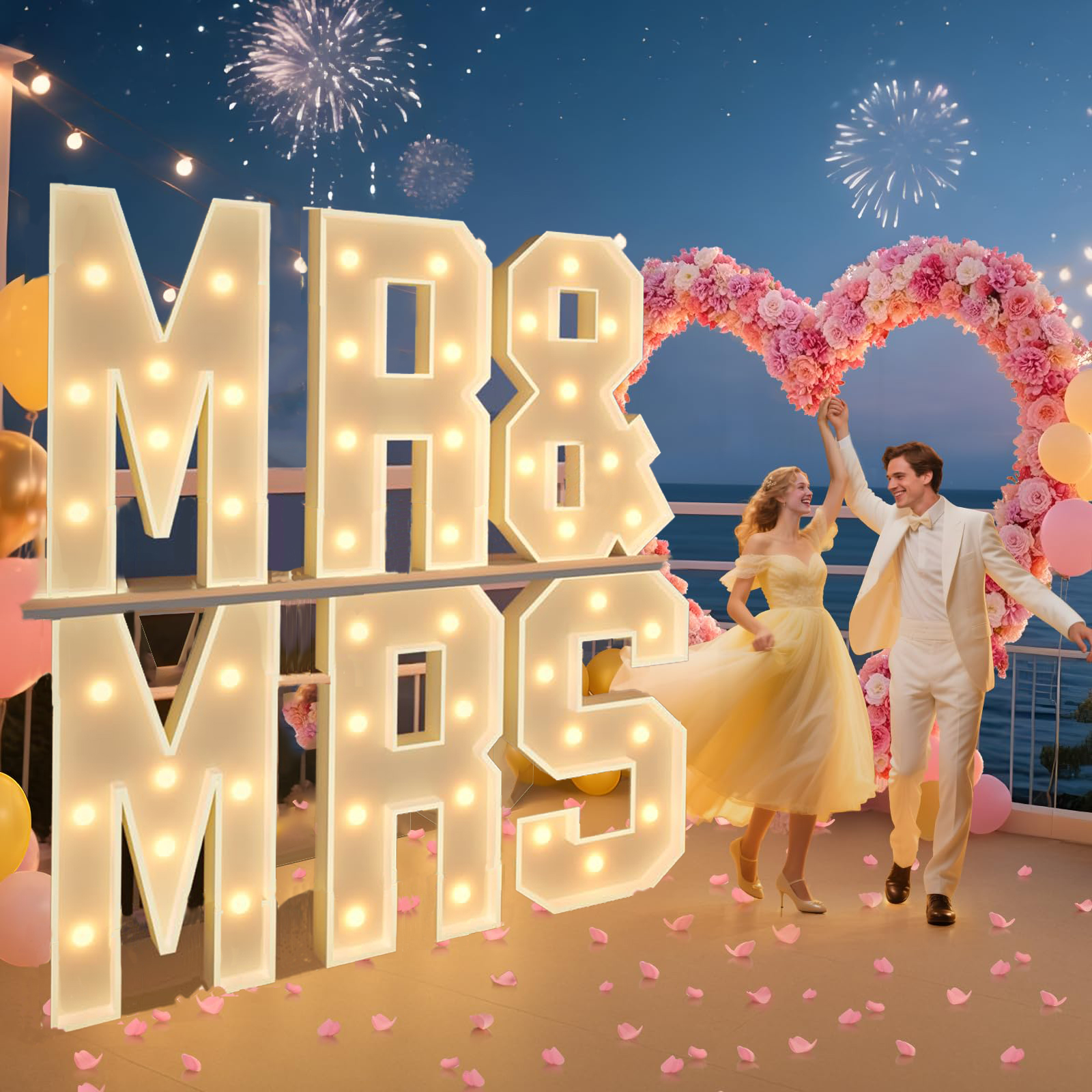Light Up Letters Marquee - 120CM/4FT DIY Marquee Letters Marquee Warm