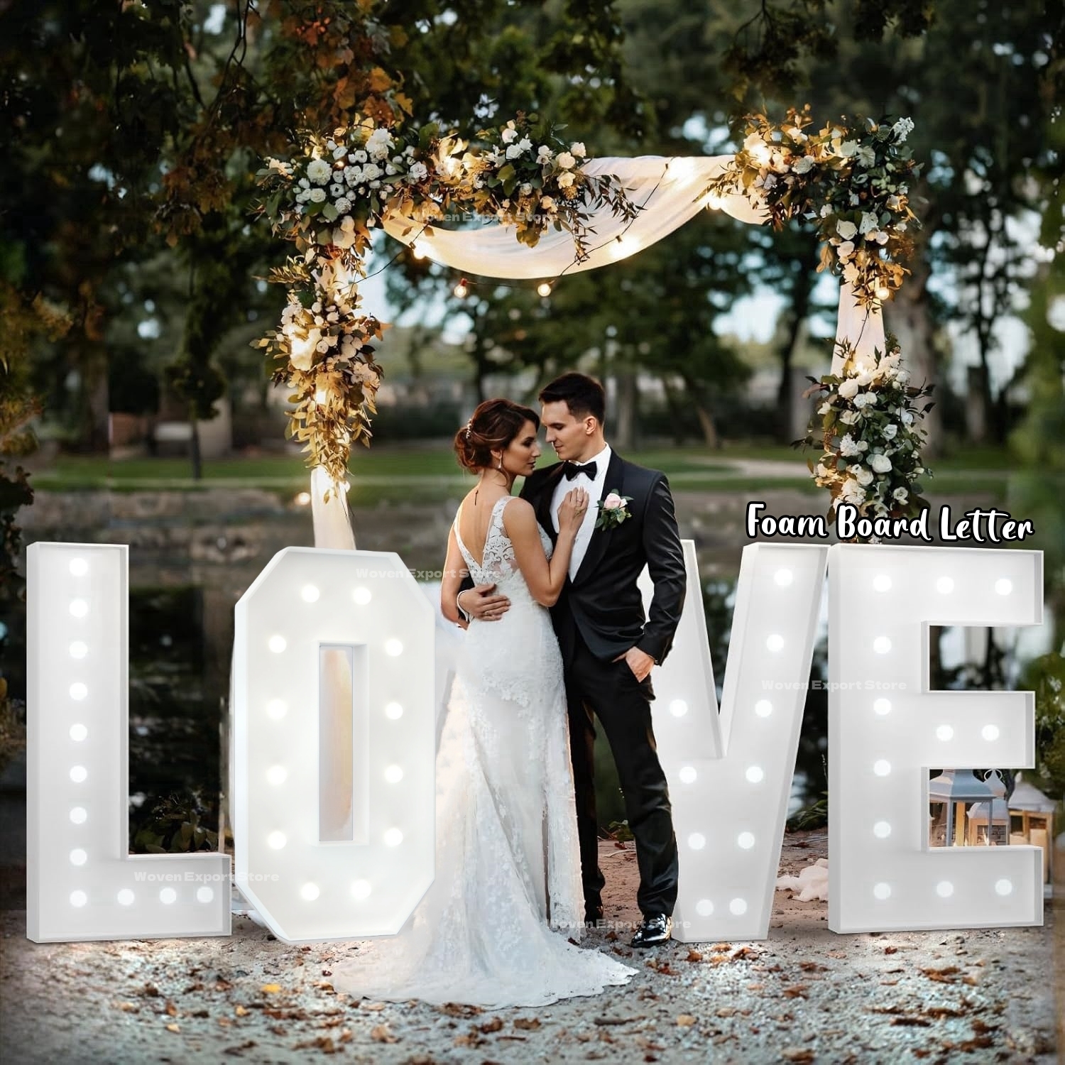 Light Up Letters Marquee - 90CM/120CM DIY Marquee Letters Large Mosaic