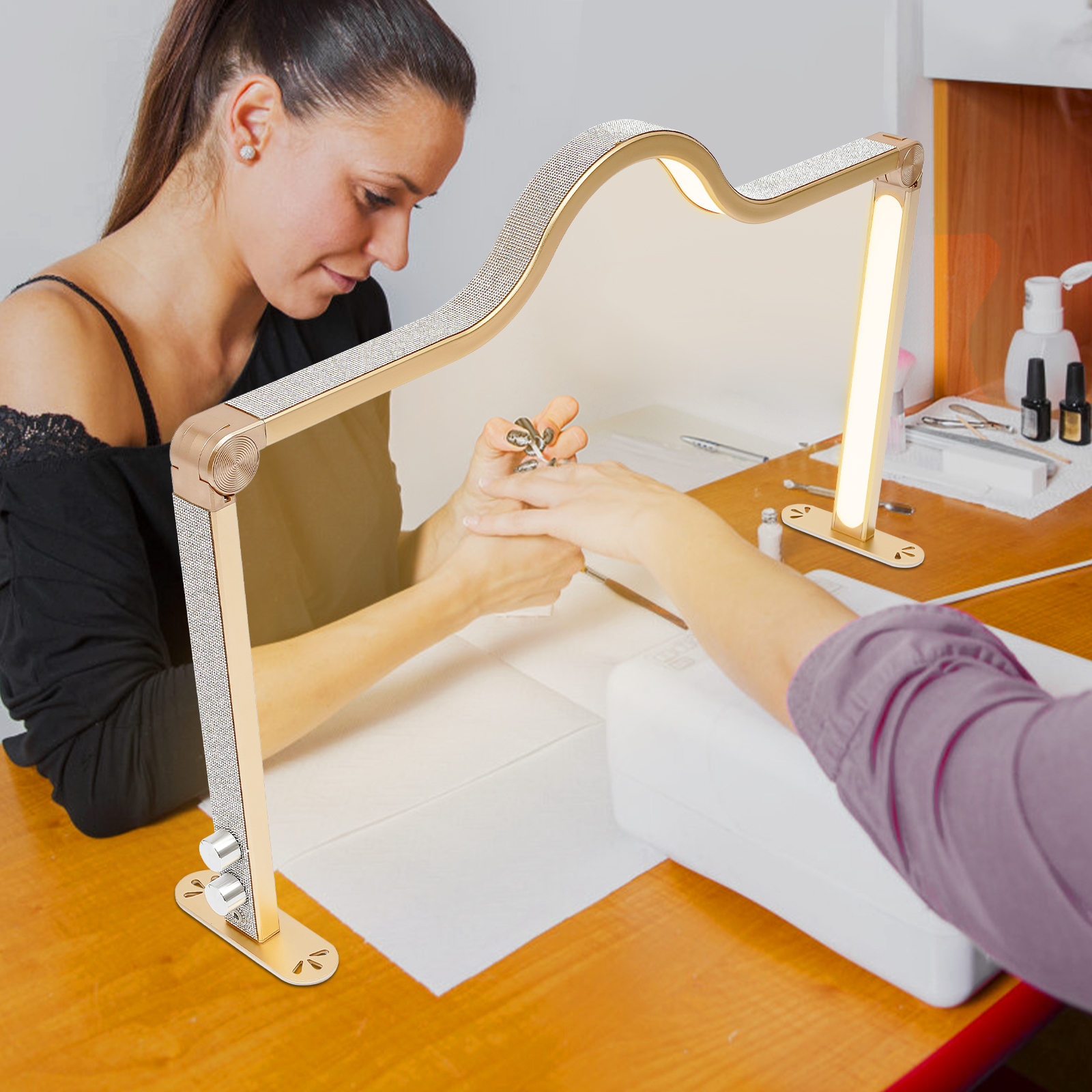 Lighting Table Decor - 48W Foldable LED Nail Tech Light