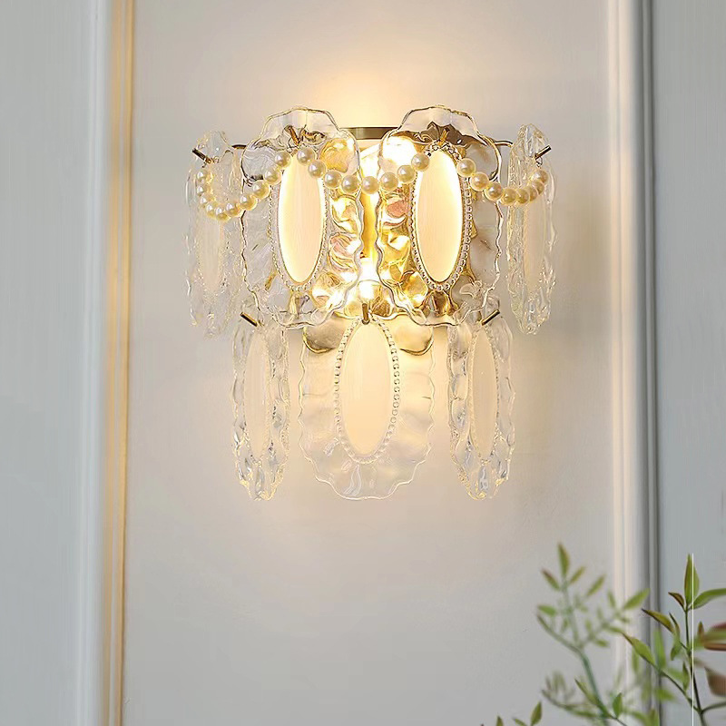 Foyer Lighting Wall Decor - French Crystal Wall Lamp Nordic Minimalist
