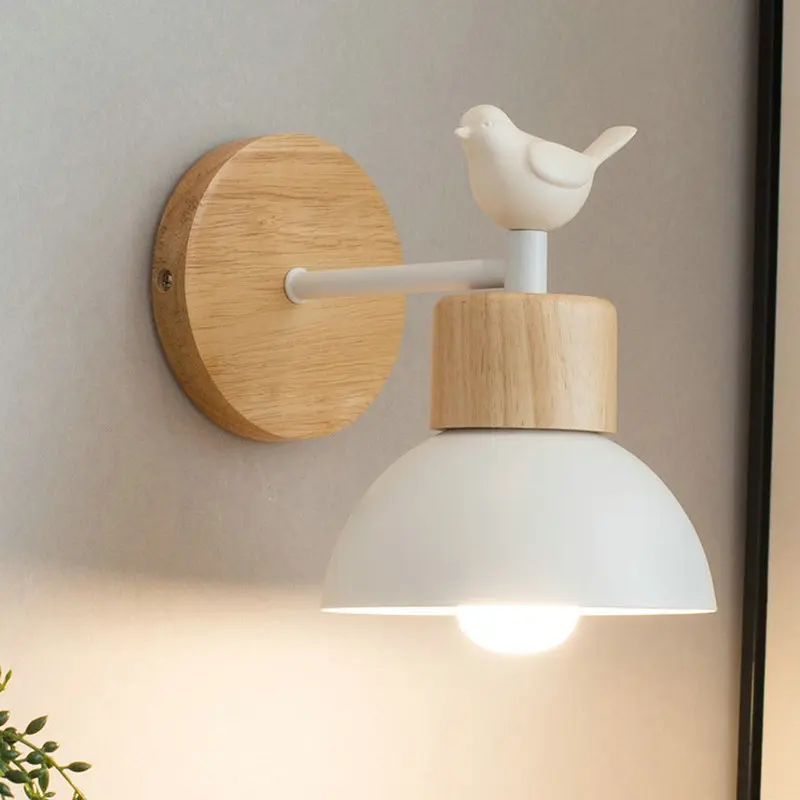 Foyer Lighting Wall Decor - Modern LED Wall Lamp Wood Creative