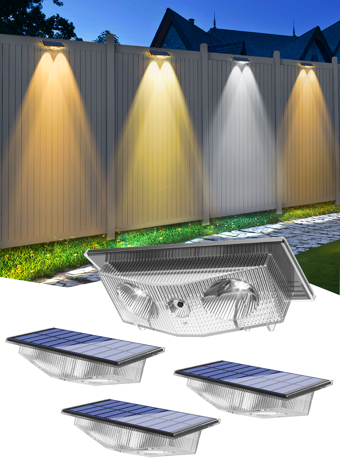 Lighting Decor Sunrise - 2/4/6 PCS Solar Wall Light Outdoor