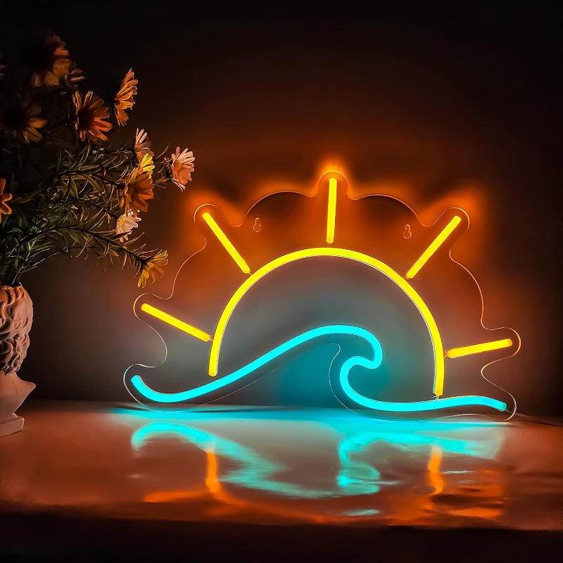 Lighting Decor Sunrise - Sunset Sunrise Neon Sign Sun On