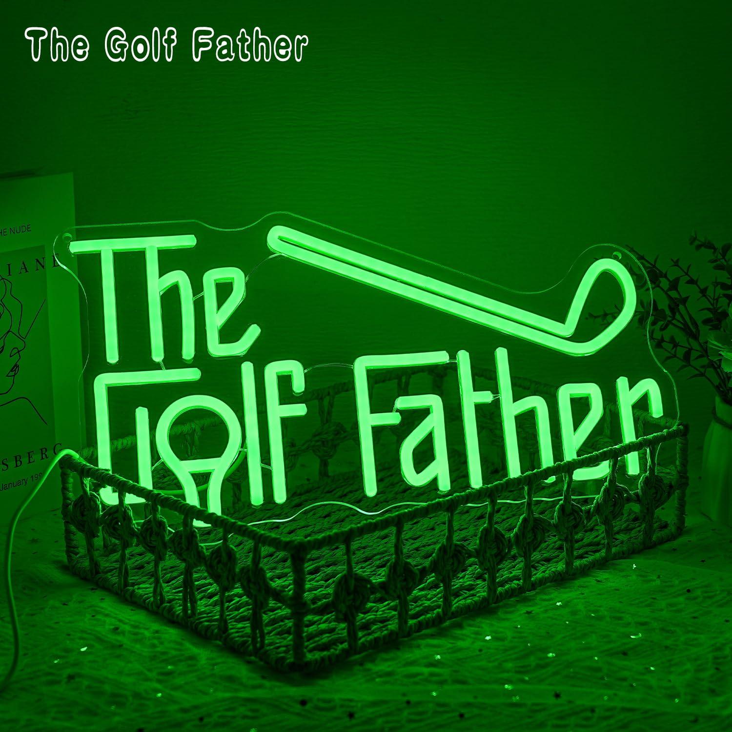 The Golf Father Neon Sign USB  - Garage Lighting Decor 리뷰 및 가격