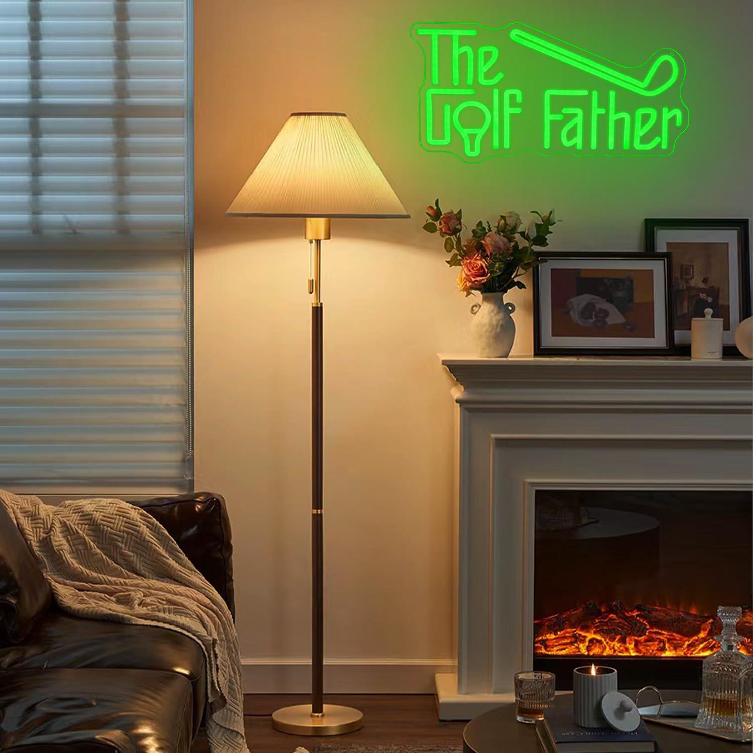 The Golf Father Neon Sign USB  - Garage Lighting Decor 리뷰 및 가격
