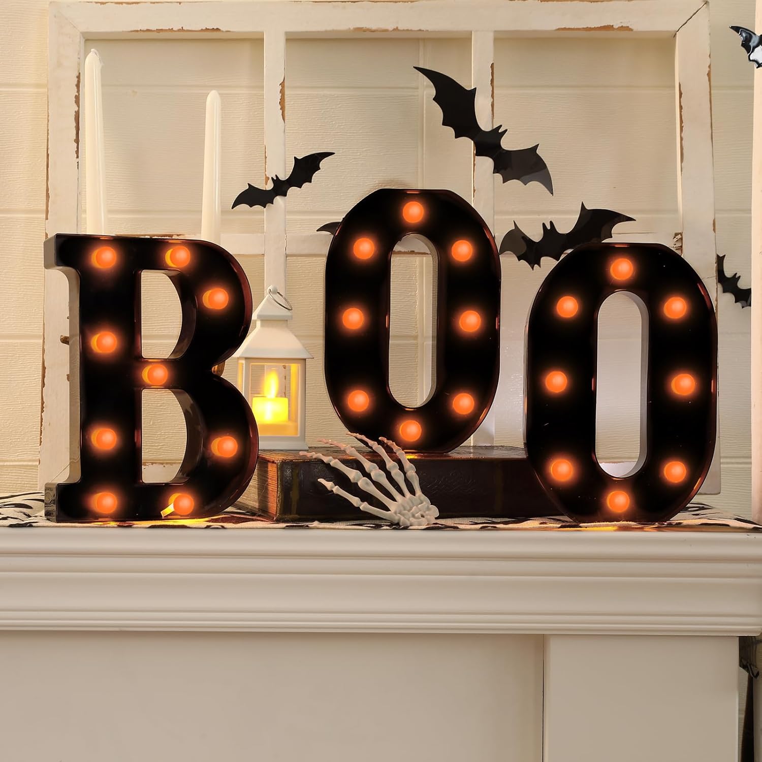 Halloween Decorations-3 LED Ma - Light Up Letters Marquee 리뷰 및 가격