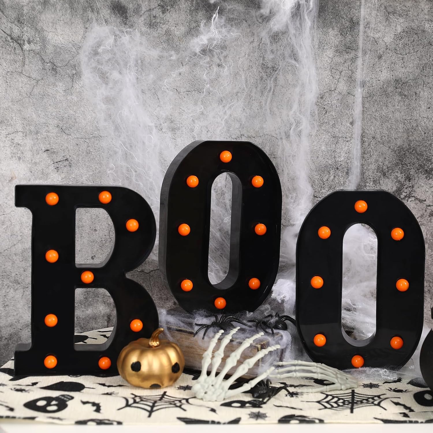 Halloween Decorations-3 LED Ma - Light Up Letters Marquee 리뷰 및 가격