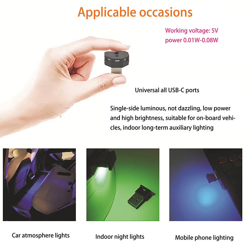 TYPE-C LED Car Ambient Light M - Lighting Decor Inc 리뷰 및 가격