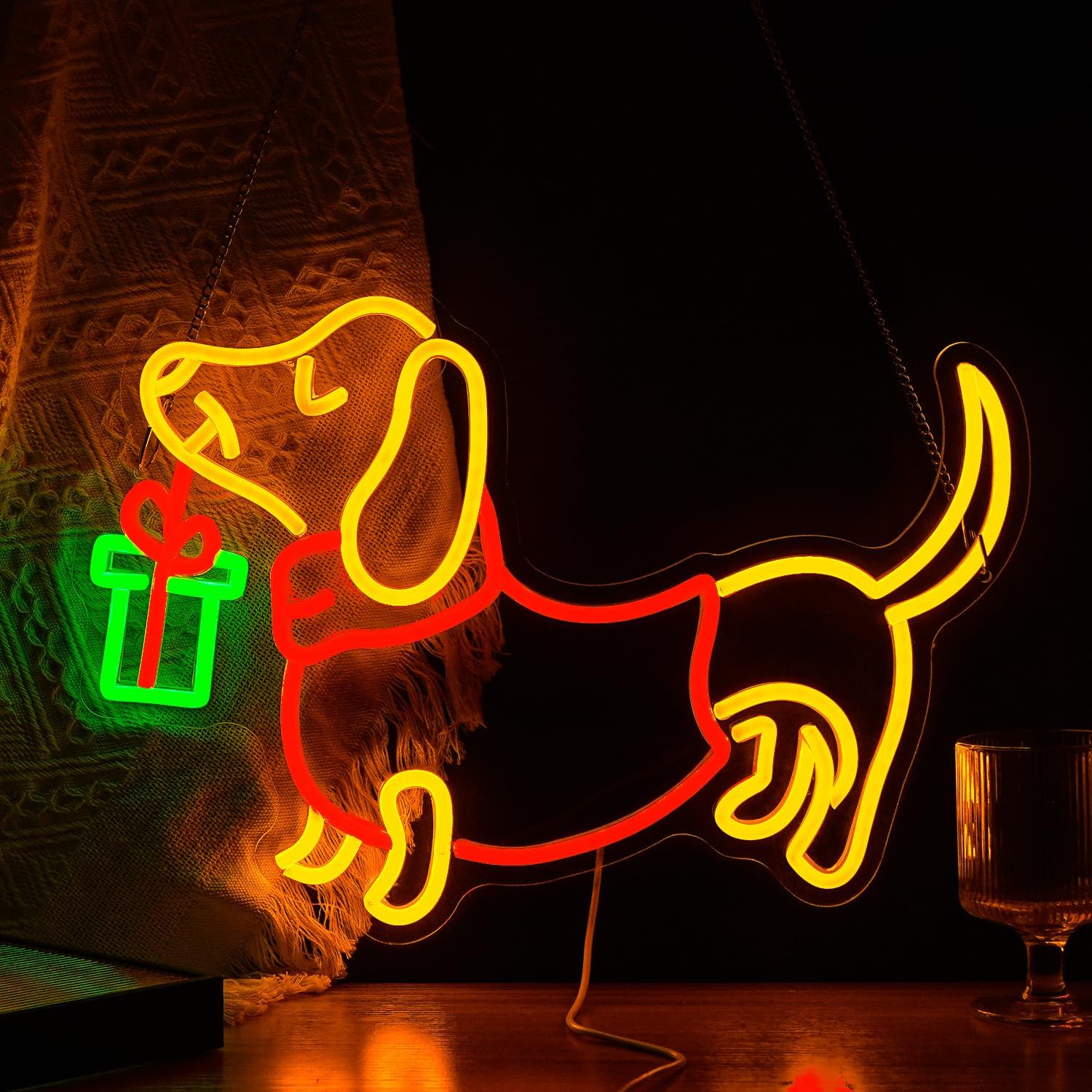 USB Dimmable Dachshund Neon Si - Bedroom Lighting Decor Ideas 리뷰 및 가격