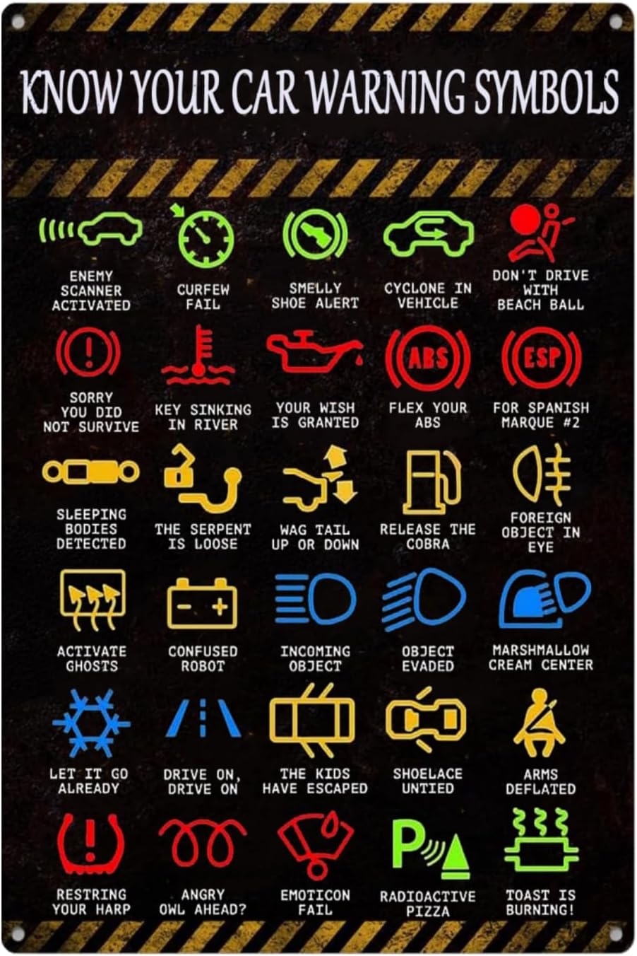 Funny Metal Tin Sign Know Your - Garage Lighting Decor 리뷰 및 가격