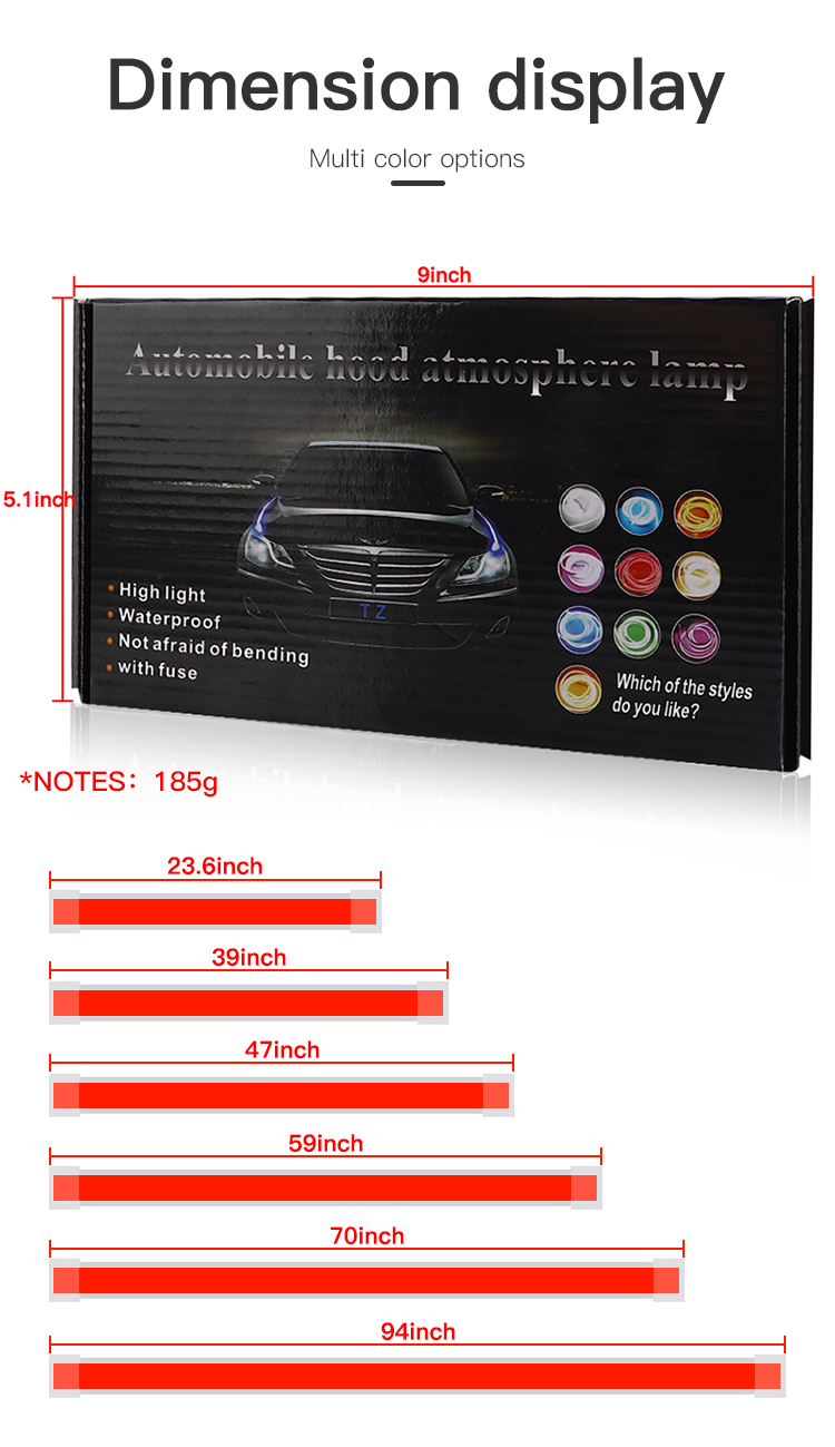 12V White Car Hood Light Strip - Lighting Decor Ideas 리뷰 및 가격