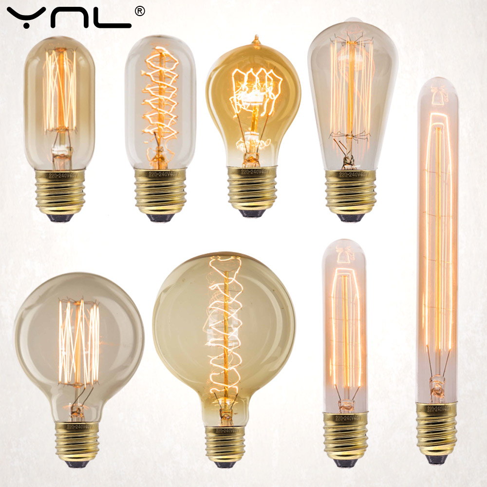 E27 Retro Edison Bulb 220V 40W - Lighting Decor Ideas 리뷰 및 가격