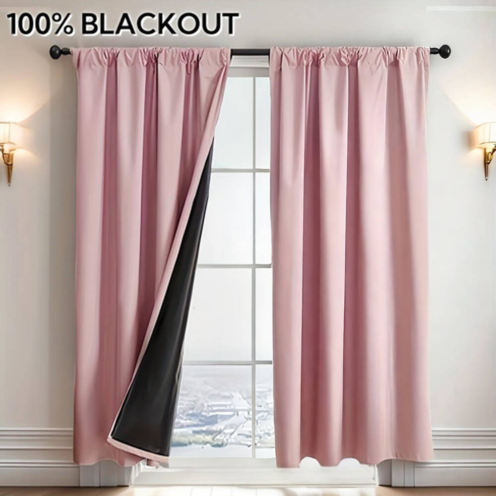 1pc 100% Blackout Curtain with - Lighting Decor Ideas 리뷰 및 가격