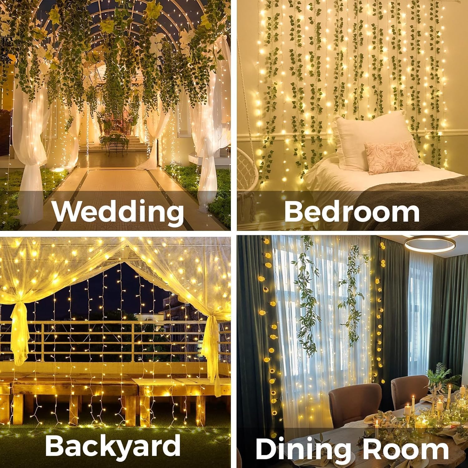 Curtain Lights For Bedroom 200 - String Light Outdoor 리뷰 및 가격