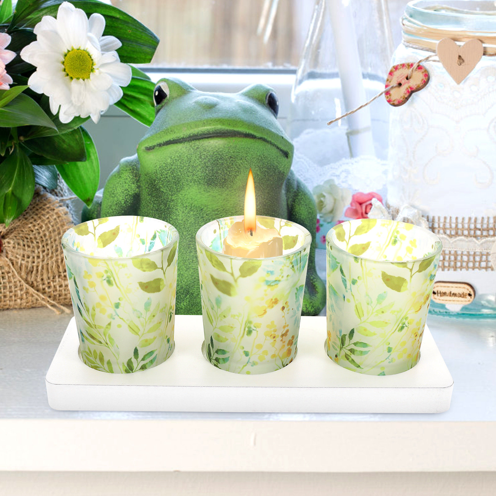 3 Pcs C Holders Glass Scented  - Lighting Decor Inc 리뷰 및 가격