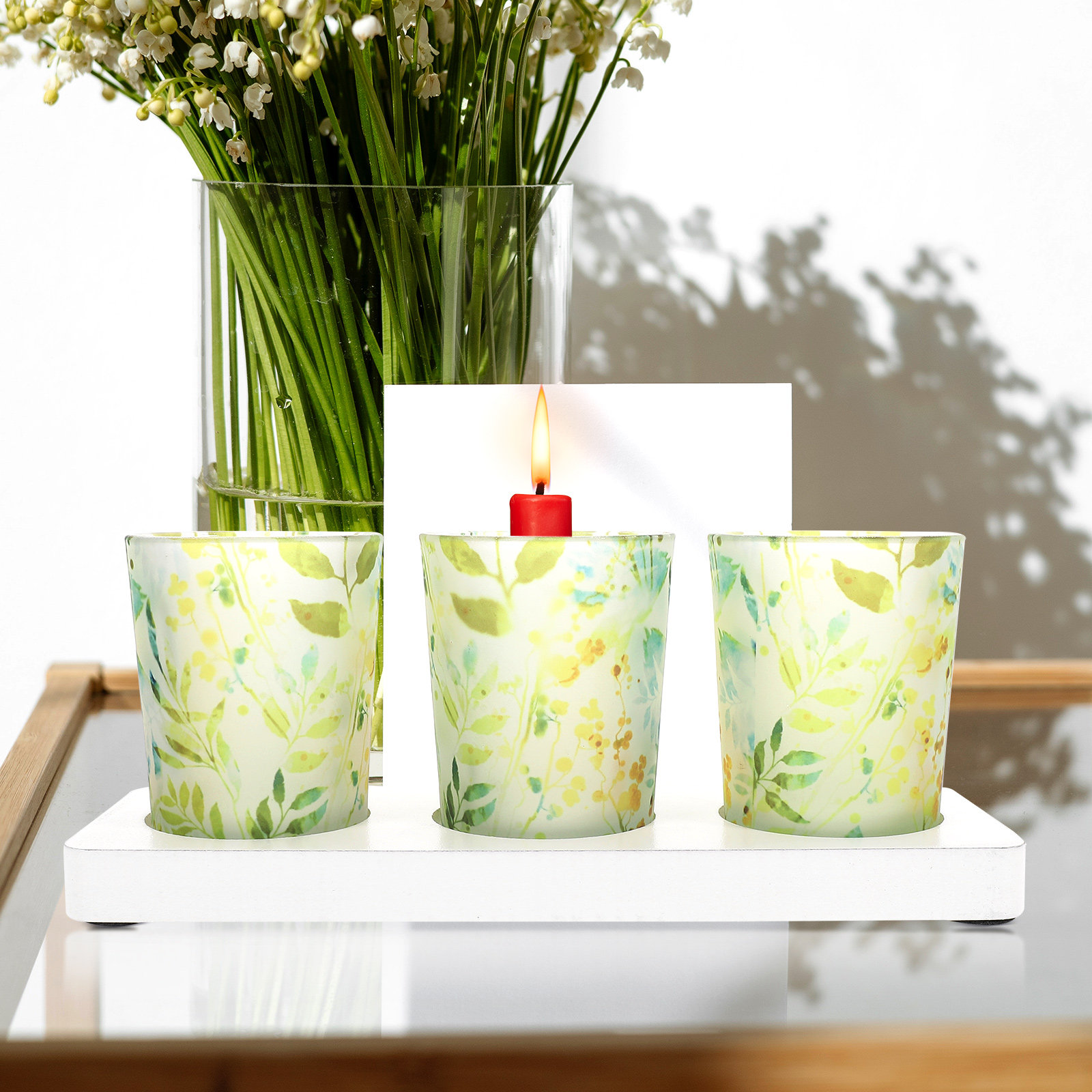 3 Pcs C Holders Glass Scented  - Lighting Decor Inc 리뷰 및 가격