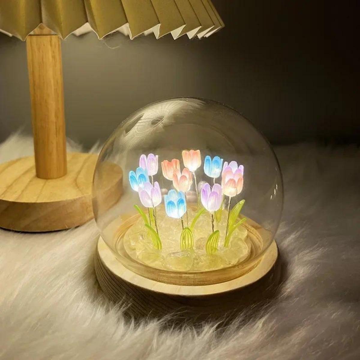 1 PC Handmade Tulip Night Ligh - Bedroom Lighting Decor Ideas 리뷰 및 가격