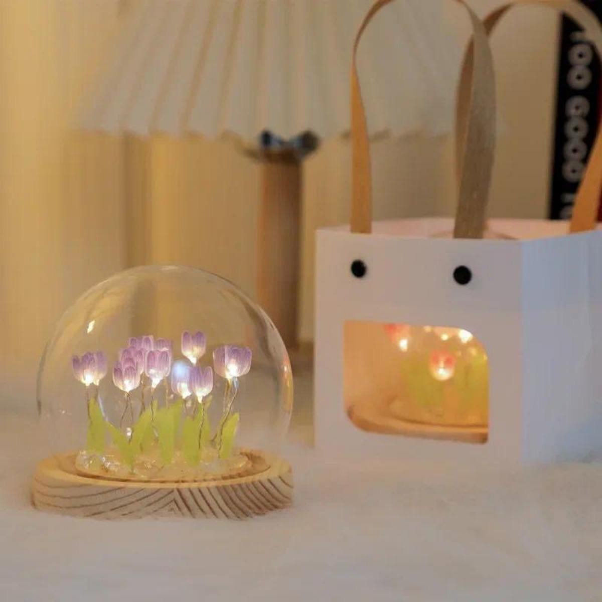 1 PC Handmade Tulip Night Ligh - Bedroom Lighting Decor Ideas 리뷰 및 가격