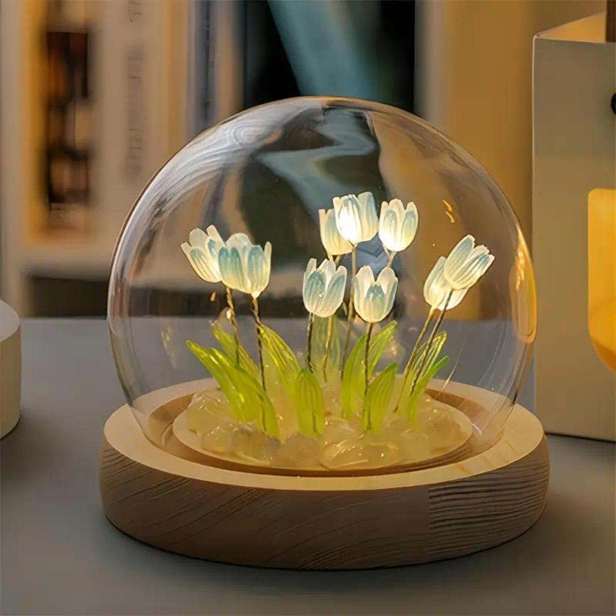 1 PC Handmade Tulip Night Ligh - Bedroom Lighting Decor Ideas 리뷰 및 가격