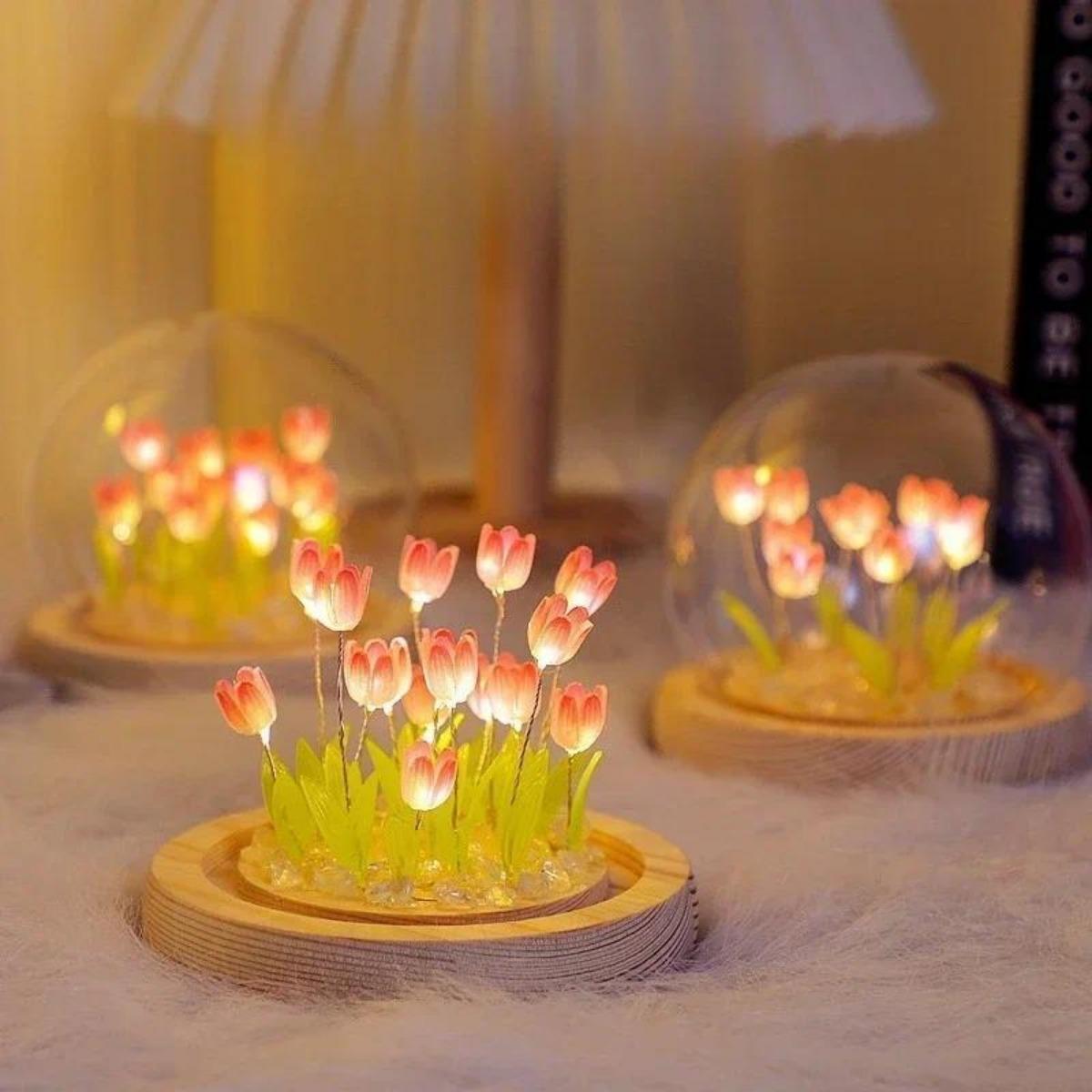 1 PC Handmade Tulip Night Ligh - Bedroom Lighting Decor Ideas 리뷰 및 가격