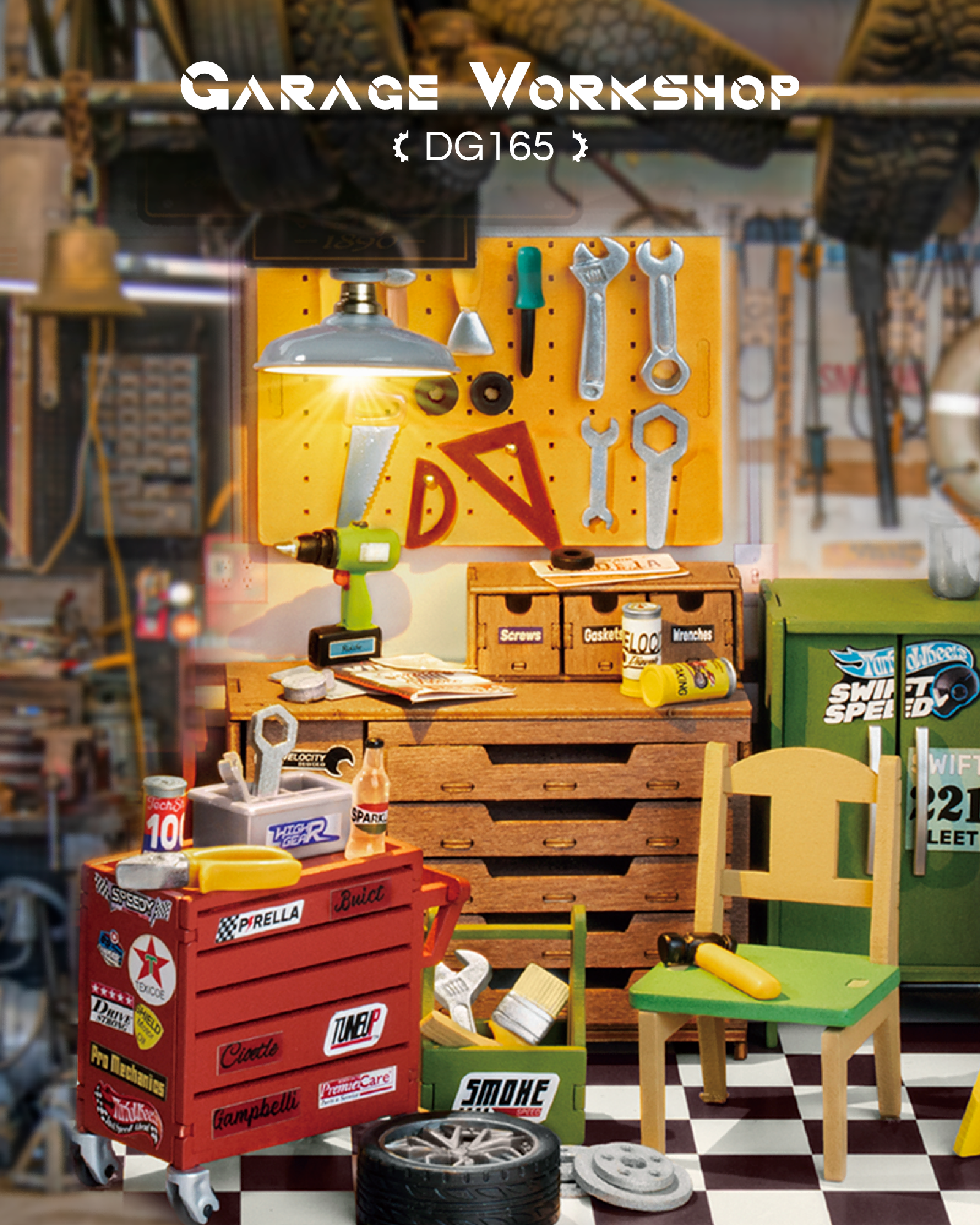 Robotime Rolife Mini Garage Wo - Garage Lighting Decor 리뷰 및 가격