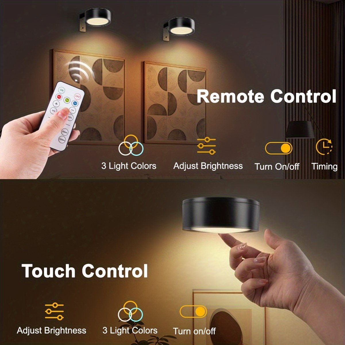 3/6pcs Battery- Magnetic Pictu - Lighting Gallery 리뷰 및 가격