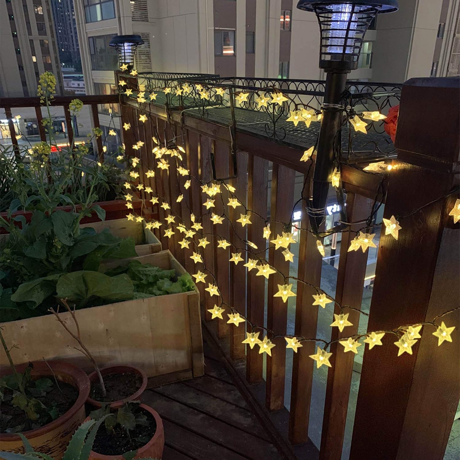 50ft 120 LED Solar Star Fairy  - String Light Outdoor 리뷰 및 가격