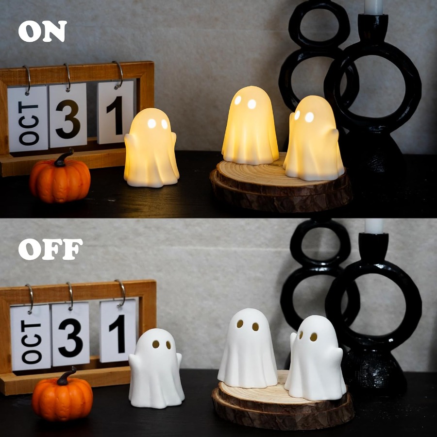 3 Pack Cute Ghost Light Up Hal - Bedroom Lighting Decor Ideas 리뷰 및 가격