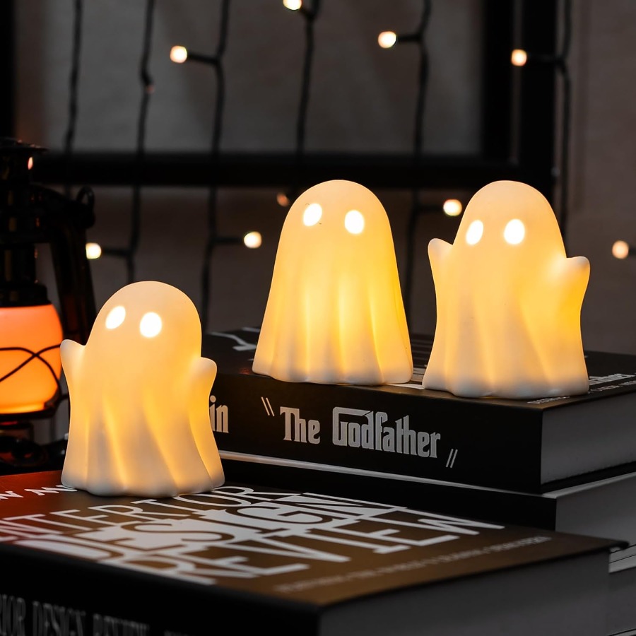 3 Pack Cute Ghost Light Up Hal - Bedroom Lighting Decor Ideas 리뷰 및 가격