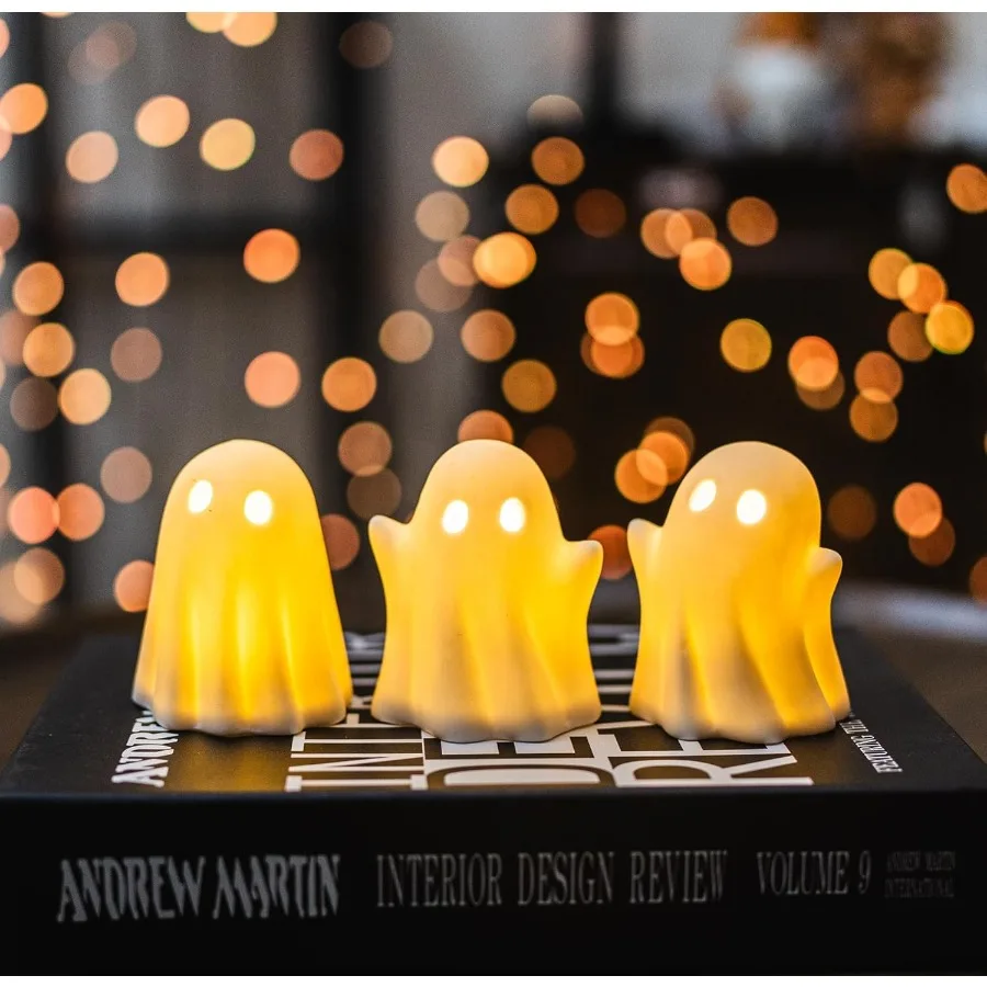3 Pack Cute Ghost Light Up Hal - Bedroom Lighting Decor Ideas 리뷰 및 가격