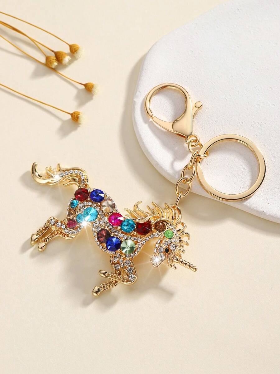 Fashion Rhinestone Unicorn Key - Pendant Lighting Christmas Decor 리뷰 및 가격