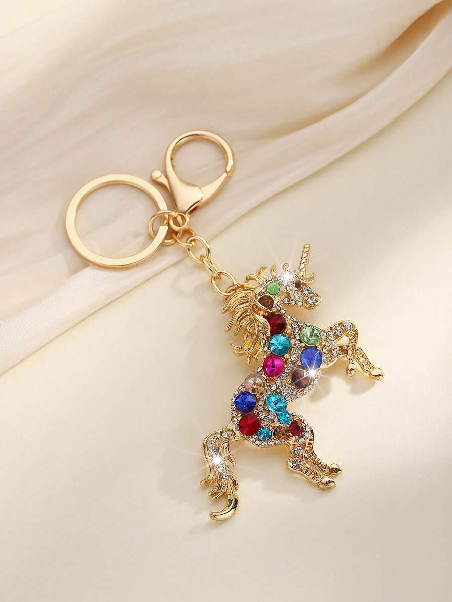 Fashion Rhinestone Unicorn Key - Pendant Lighting Christmas Decor 리뷰 및 가격