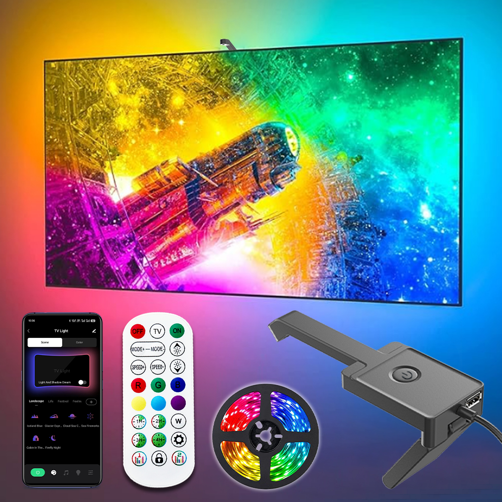 Wiscolor RGBIC LED TV Backligh - Foyer Lighting Wall Decor 리뷰 및 가격