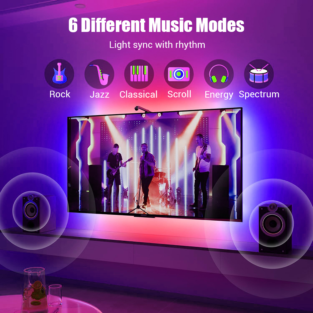 Wiscolor RGBIC LED TV Backligh - Foyer Lighting Wall Decor 리뷰 및 가격