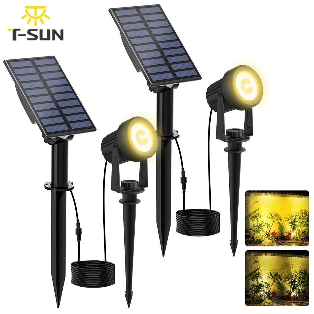 2PCS Super Bright Solar Spotli - Lighting Decor Sunrise 리뷰 및 가격