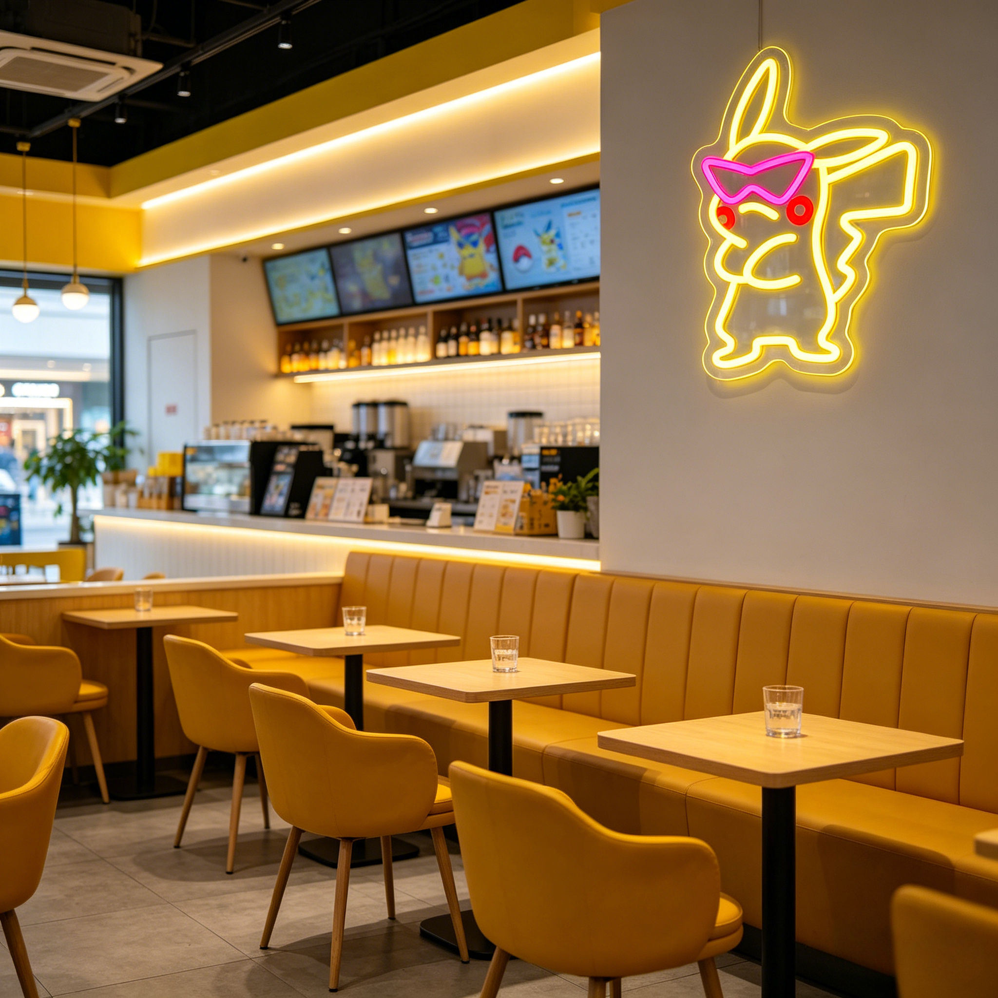 Anime Pink Sunglasses Pikachu  - Bedroom Lighting Decor Ideas 리뷰 및 가격