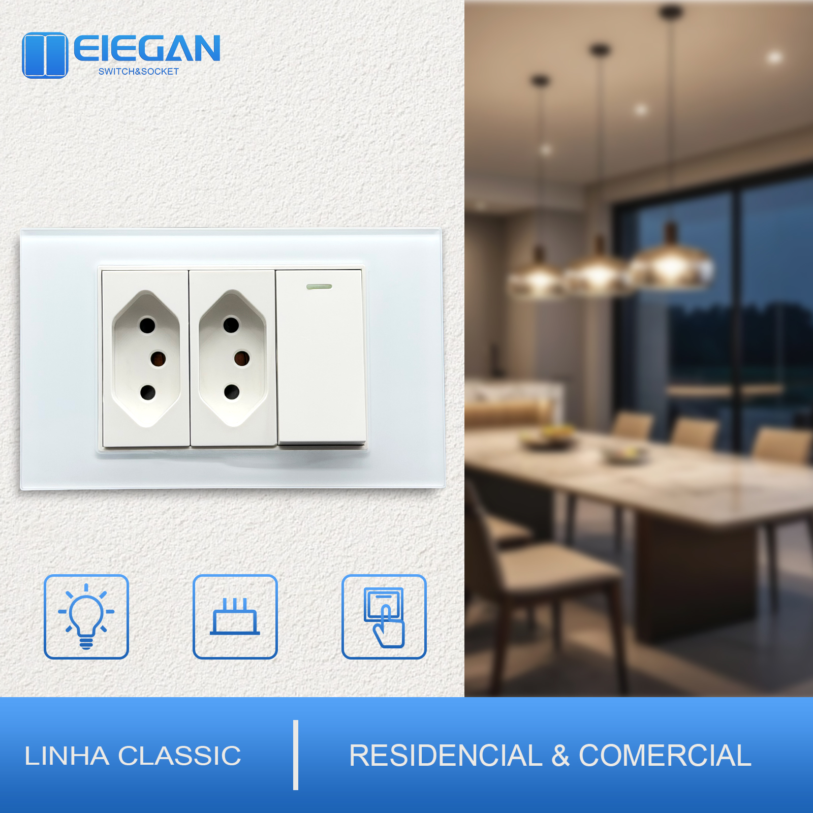 ELEGAN 118mm White Brazil Temp - Lighting Decor Inc 리뷰 및 가격