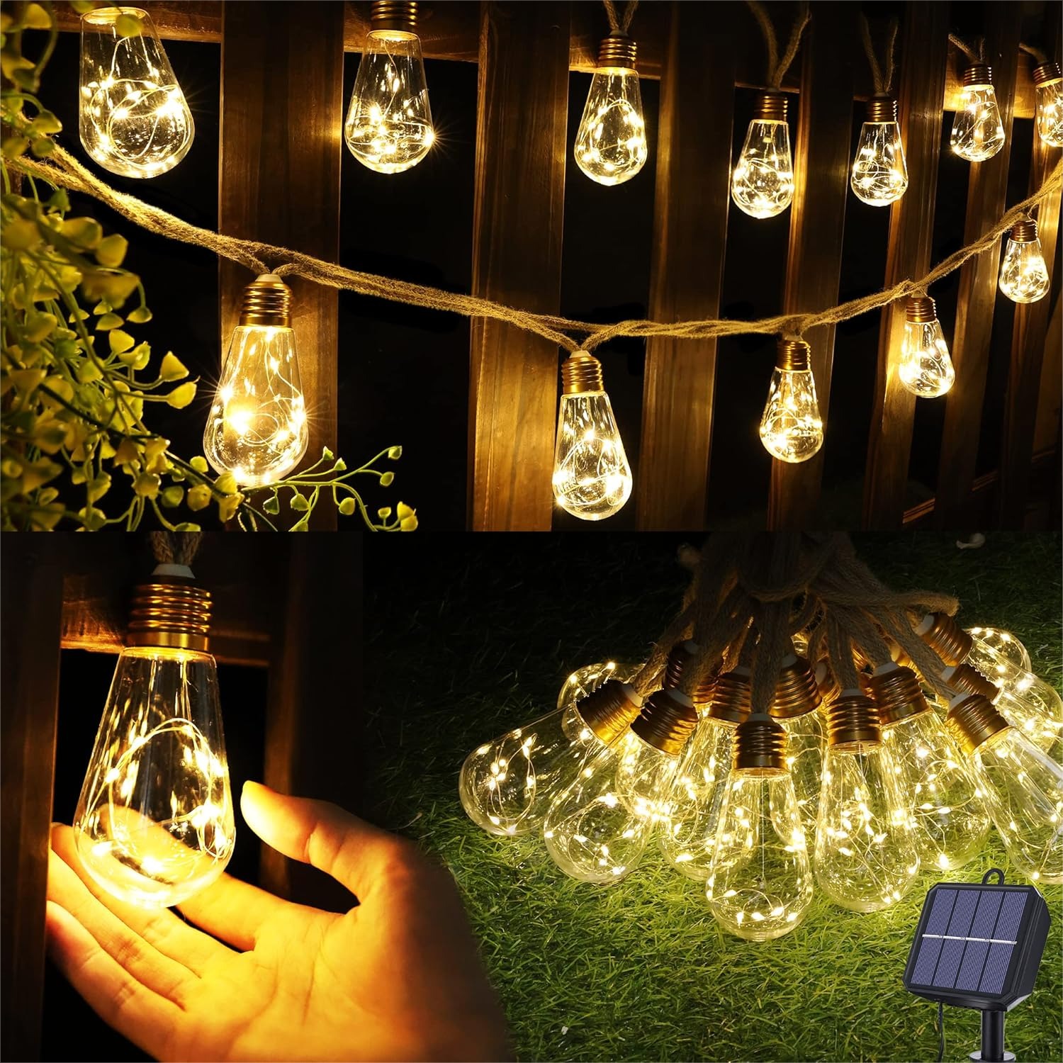 Solar Outdoor String Lights 20 - String Light Outdoor 리뷰 및 가격