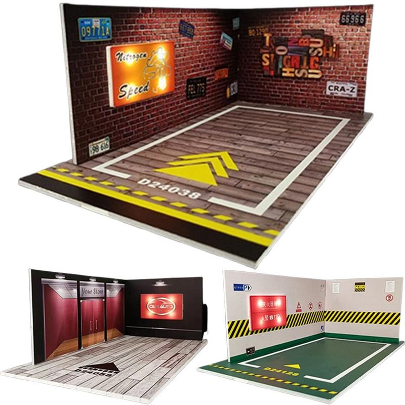 1:24 Scale Diecast Parking Gar - Garage Lighting Decor 리뷰 및 가격