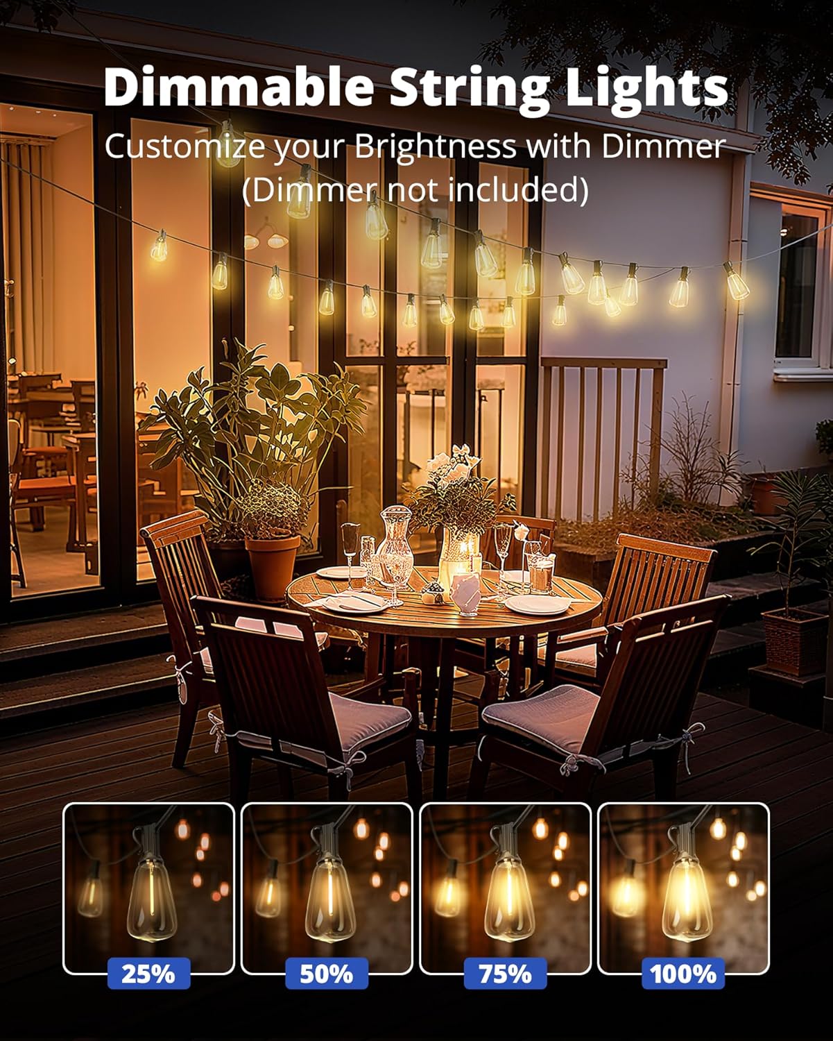 Outdoor String Lights 25FT LED - String Light Outdoor 리뷰 및 가격