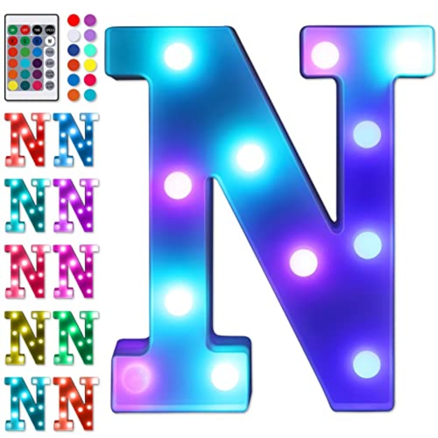 ful LED Letter Lights with Rem - Light Up Letters Marquee 리뷰 및 가격