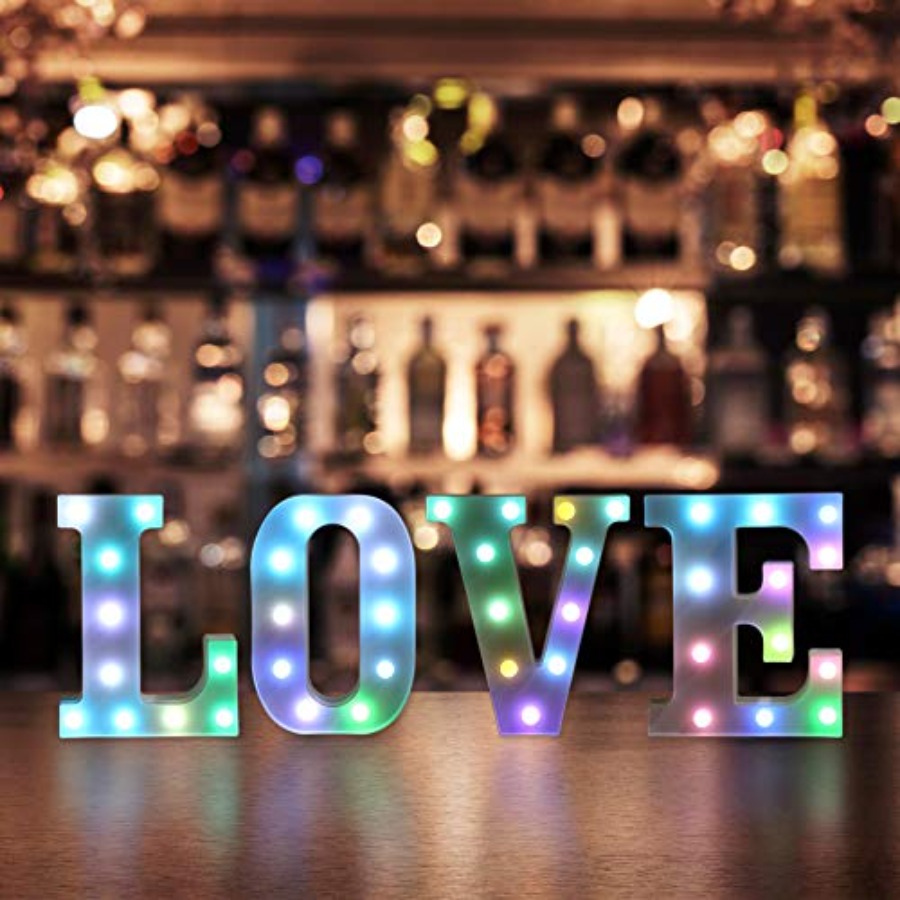 ful LED Letter Lights with Rem - Light Up Letters Marquee 리뷰 및 가격