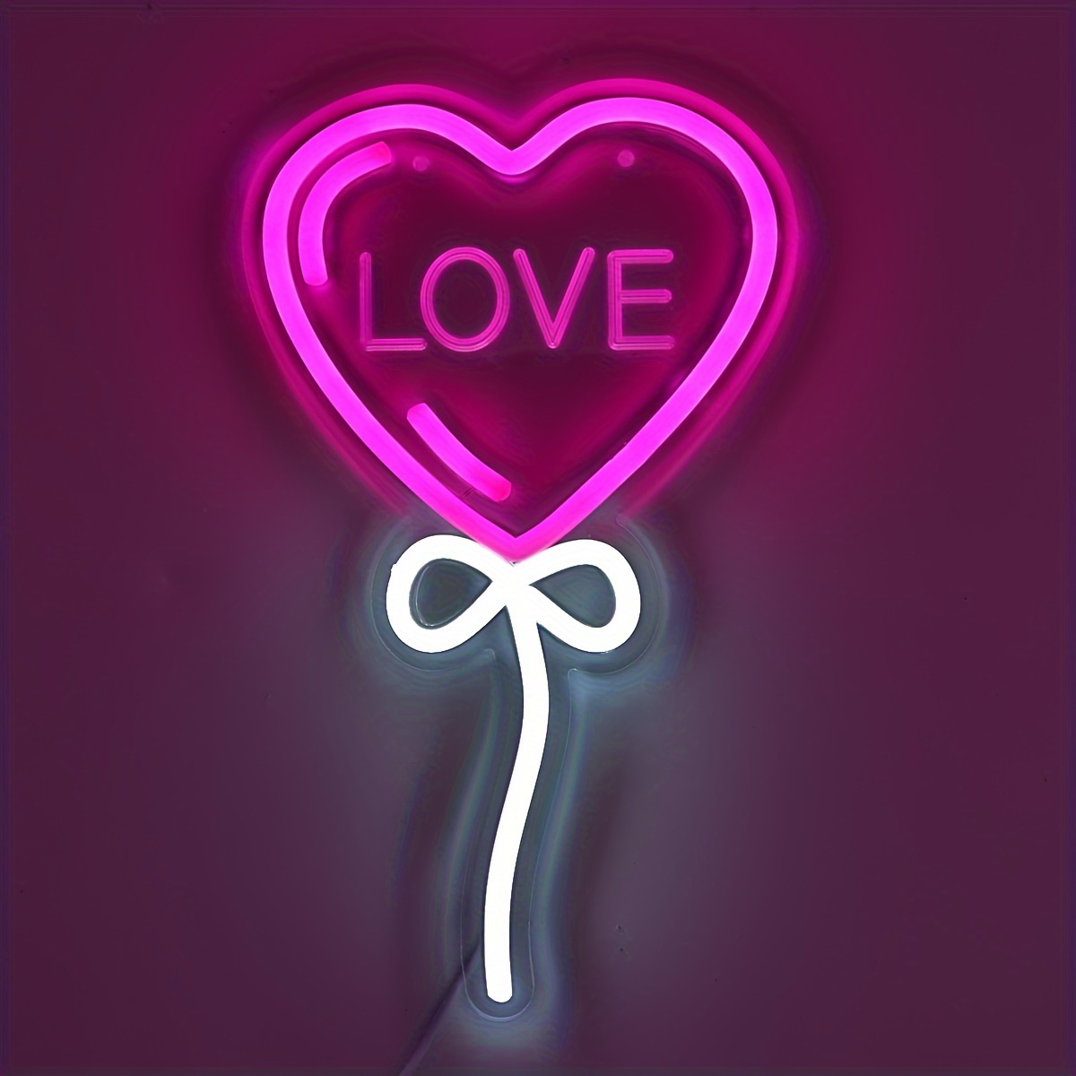LOVE Heart Balloon Shape Pink  - Bedroom Lighting Decor Ideas 리뷰 및 가격