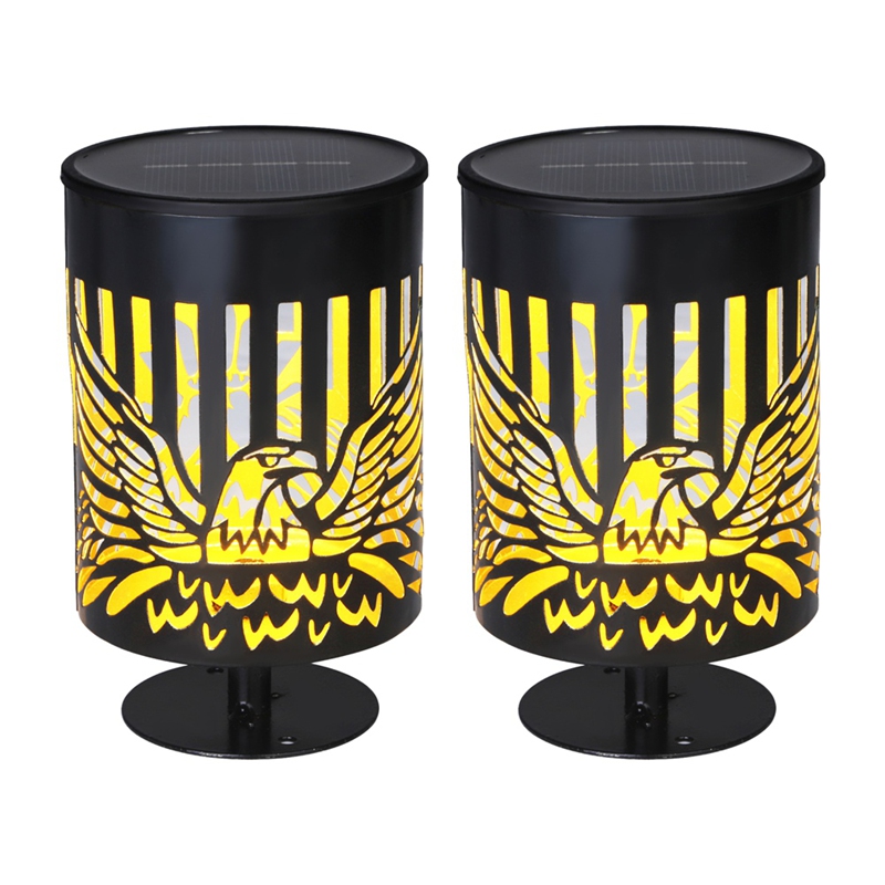 2 Pack Solar Fence Lights Meta - Lighting Decor Inc 리뷰 및 가격