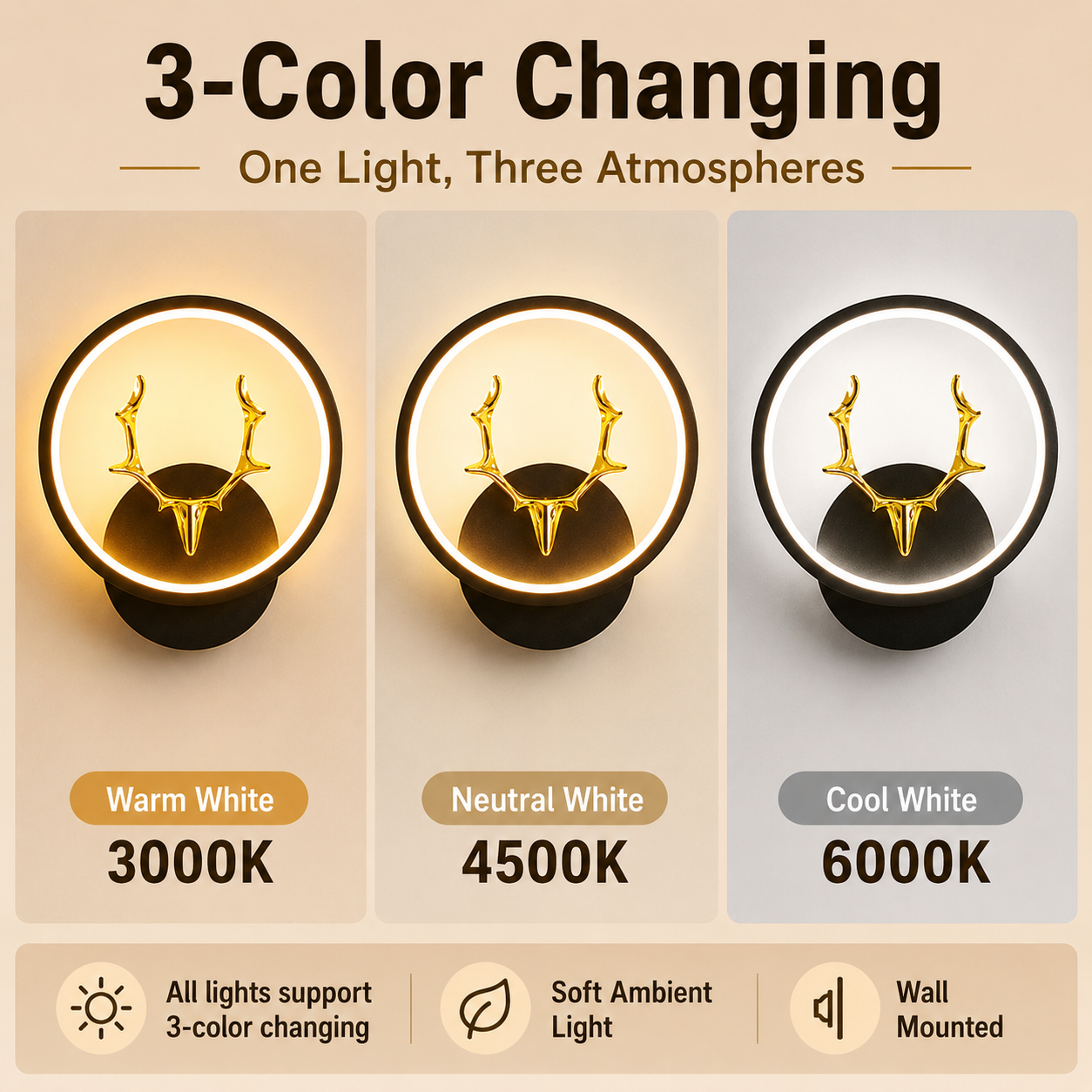 3 Colors LED Wall Lamp 110v 22 - Foyer Lighting Wall Decor 리뷰 및 가격