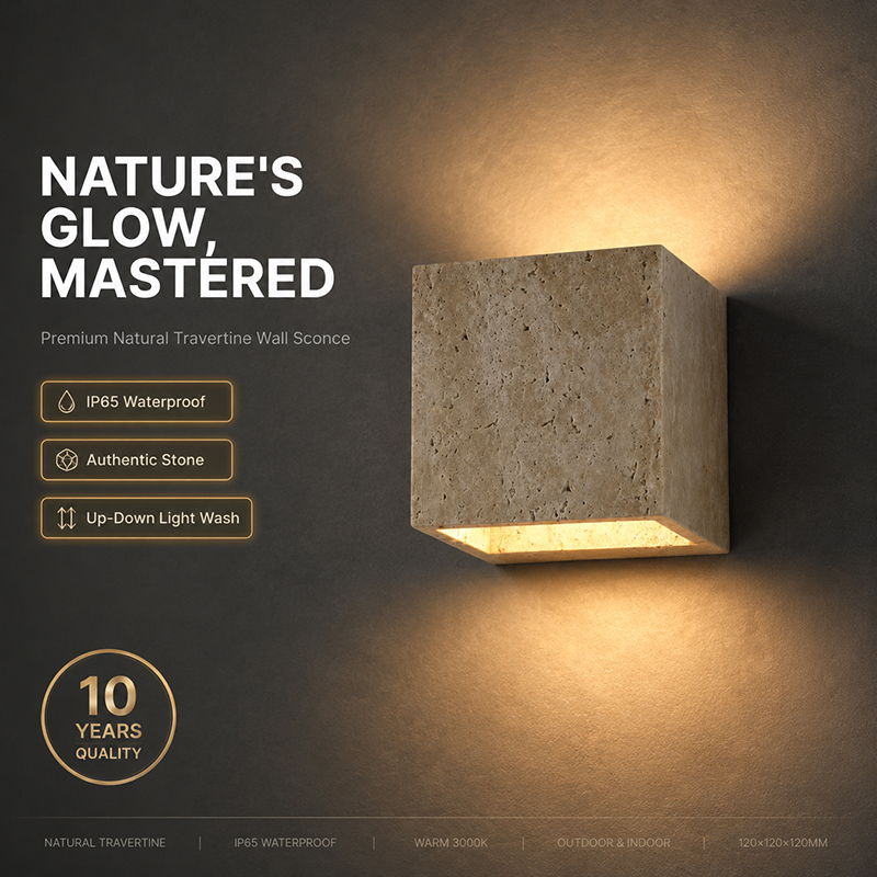 Natural Travertine LED Wall La - Foyer Lighting Wall Decor 리뷰 및 가격