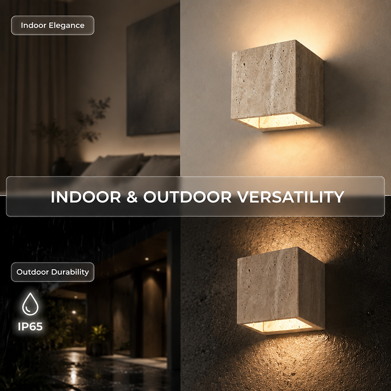 Natural Travertine LED Wall La - Foyer Lighting Wall Decor 리뷰 및 가격