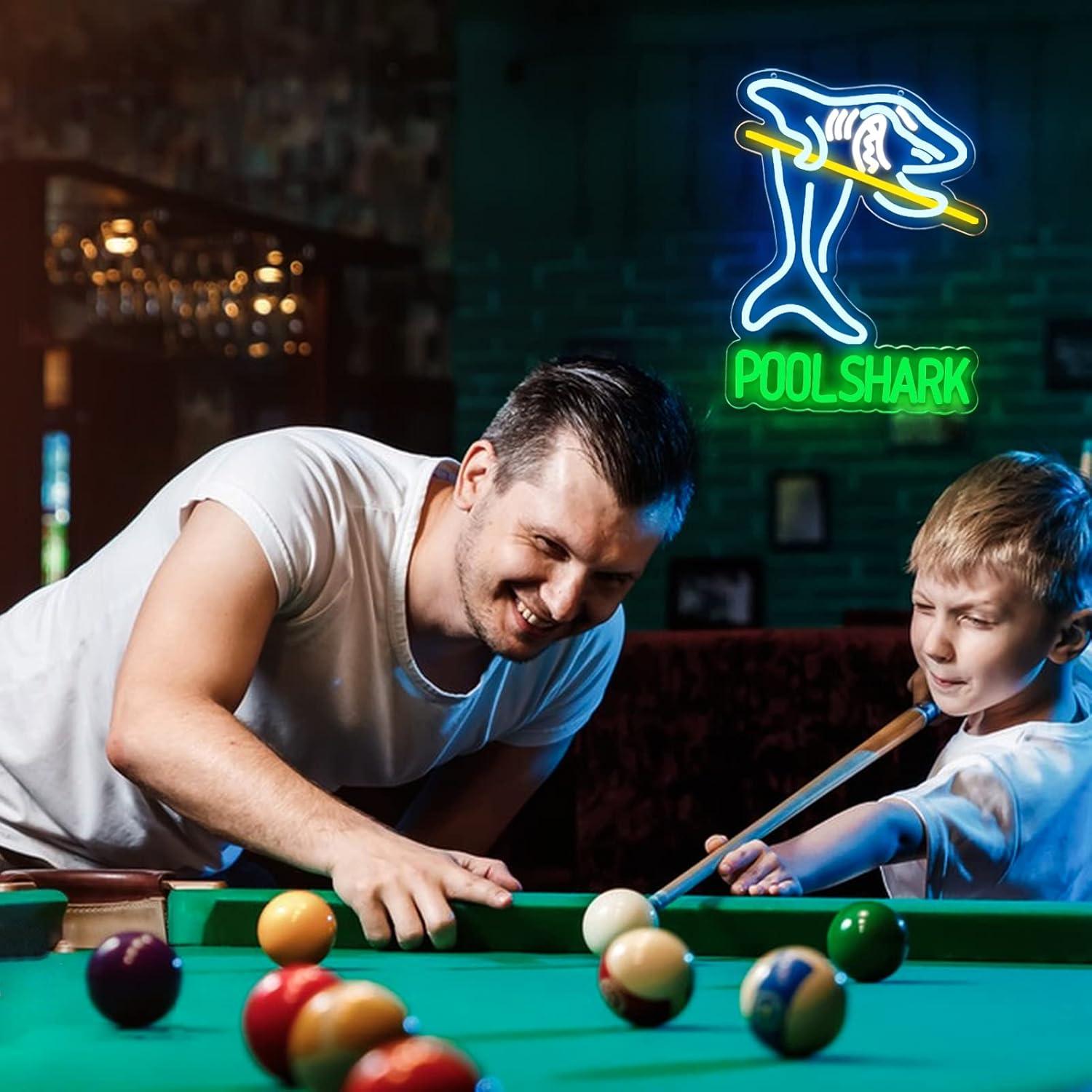 Pool Shark Billiards Neon Sign - Garage Lighting Decor 리뷰 및 가격