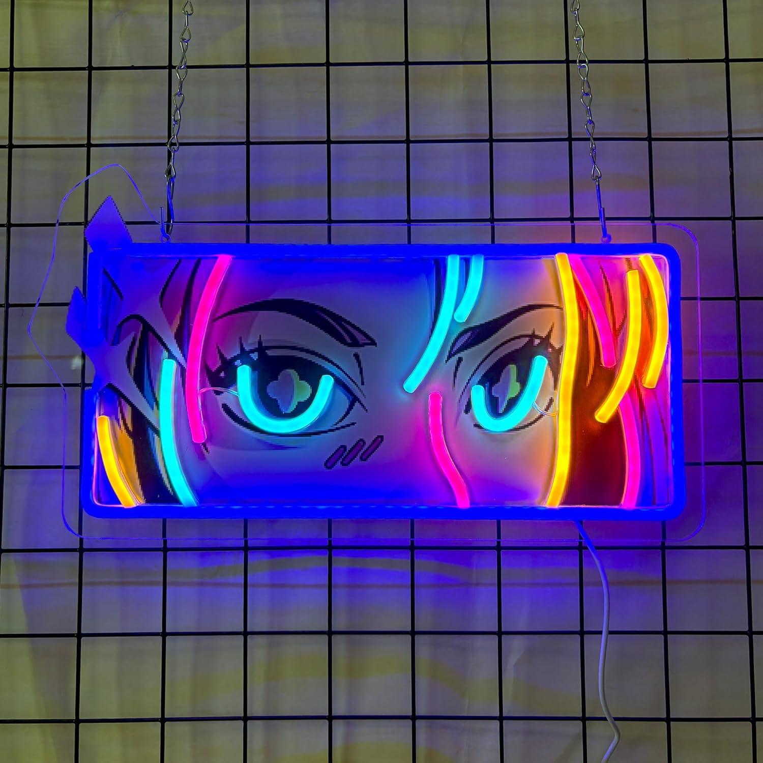 Passionate Eyes Neon Sign USB  - Garage Lighting Decor 리뷰 및 가격
