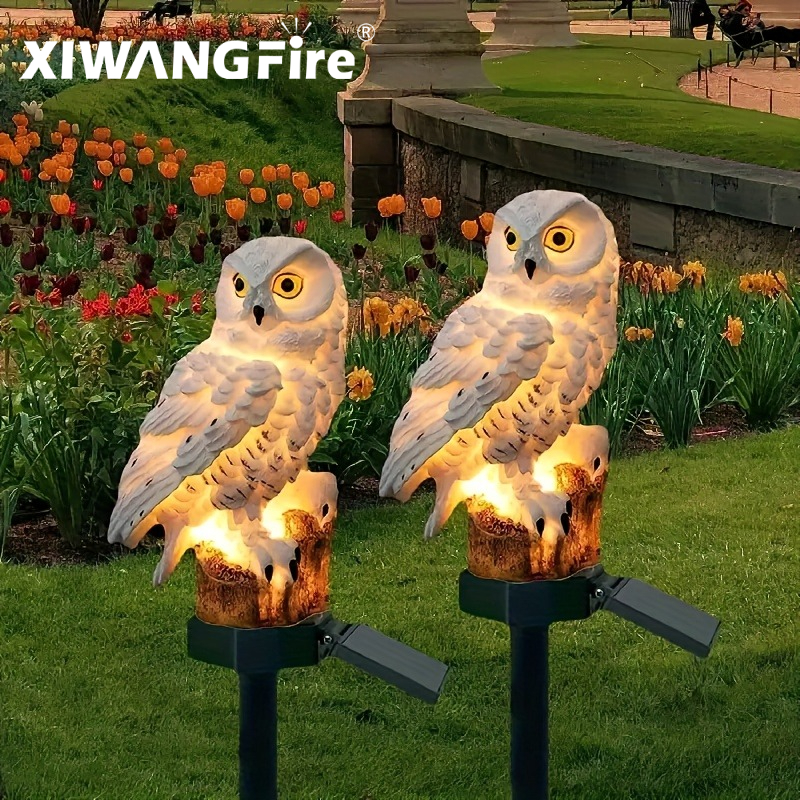 Solar Owl Statue Garden Light  - String Light Outdoor 리뷰 및 가격